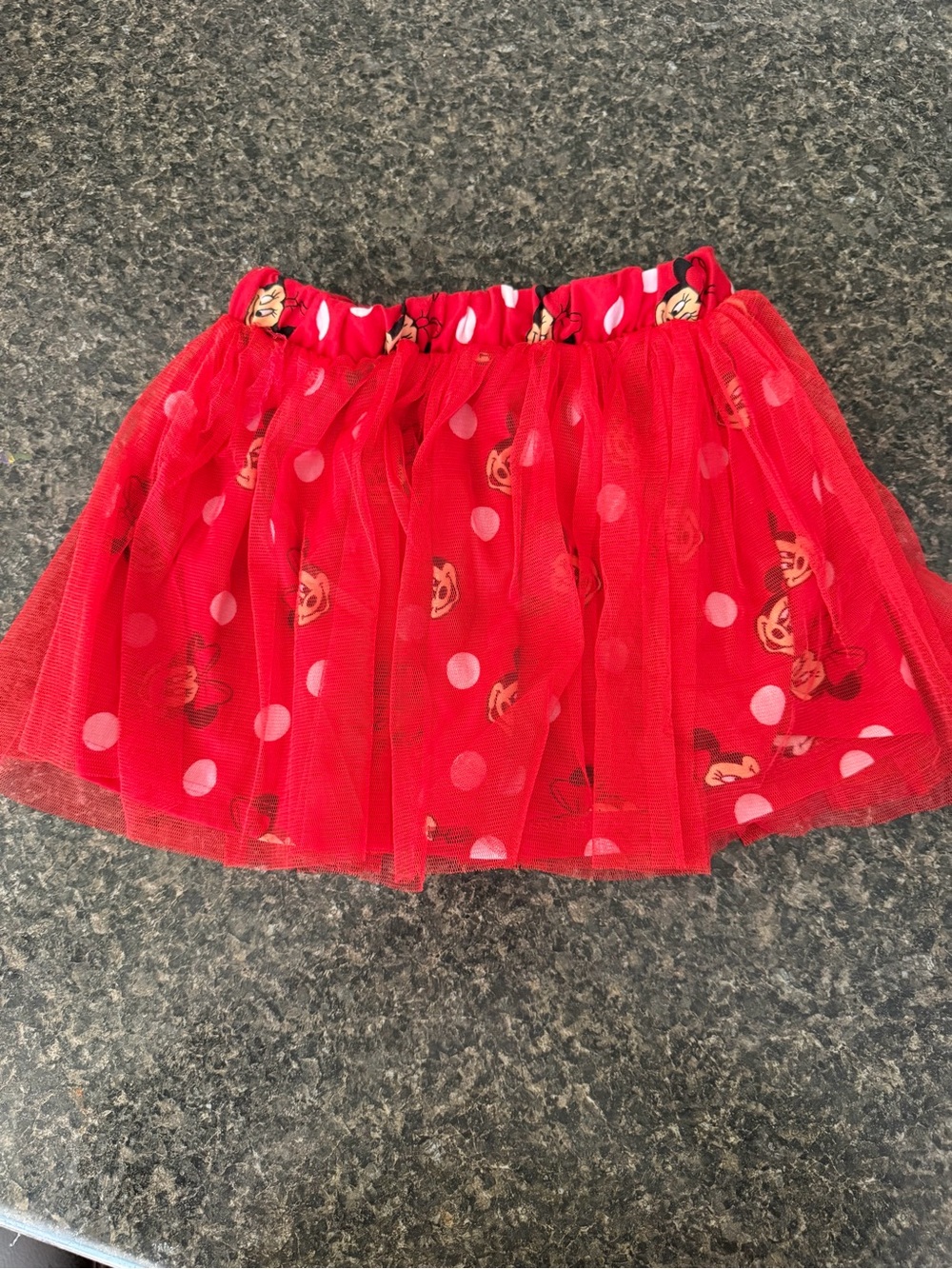 ⭐️Disney Red Polka Dot Minnie Mouse Tulle Skirt